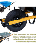 Front Brace For 6 Cubic Foot Wheelbarrows Fits True Temper Wheelbarrows Front Support Bracket And Axle Bracket Compatible