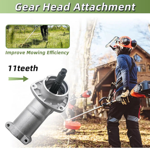 Beefed Up Gearbox Head Assembly Replacement For Echo SRM210 SRM225 SRM225i And Shindaiwa String Trimmers in use outdoors