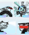Dope City Cruiser Electric Bike With 24 Inch Wheel Peak 1000W Motor 28 MPH Top Speed 48V 13Ah Removable Battery 65 Mile Range details
