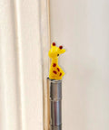 Mini Giraffe Door Hinge Heads Set Of 3 Magnetic Door Decor Toppers For Metal Surfaces Quirky Cottage Style Cute Animal Ornaments