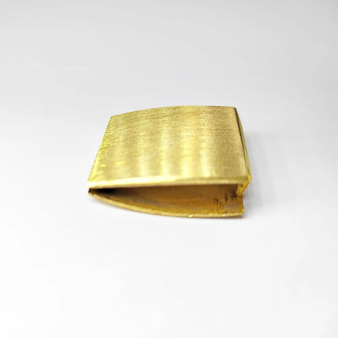 Side view of Habaki Ferrule For Katana Wakizashi Tanto Swords Brass DIY Accessory, made of brass, designed for 1.06 inch inside width.