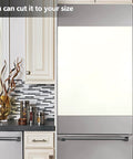 Ivory Magnetic Cover For Dishwasher And Refrigerator Door Front Ultra Strong PVC Coated Magnetic Sheet on fridge