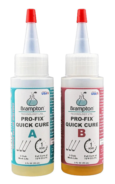 Fast Cure Golf Epoxy For Quick Club Repairs, Bond Up To 3 Golf Clubs Per Mix, Fully Cures In 1 Hour, Durable Fix For Shafts Heads Drivers