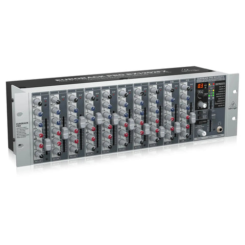 Premium 12 Input Rack Mount Mixer With XENYX Mic Preamps And British Style EQs Plus Studio Quality Multi FX Processor front view