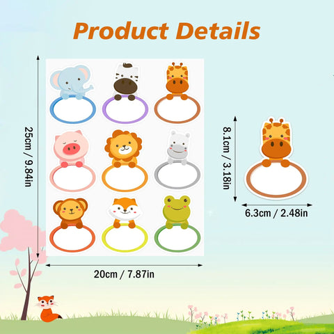 135 Jungle Animal Name Tag Stickers For Kids And Students Cute And Fun Classroom Name Labels For Back To School Easy Self Adhesive Tags For Desks Cubbies Lockers Bulletin Boards And Room Decor