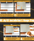 Step-by-step guide for Aluminum Alloy CNC Positioning Side Clamps Kit For 3018 And 4040 Router installation and usage