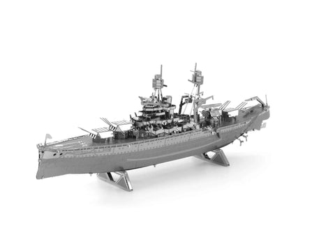 US Navy USS Arizona 3D Metal Ship Model Kit Unassembled DIY Hobby Project With Detailed Etched Parts Easy Snap Fit Perfect For Collectors