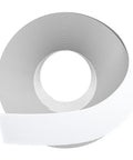 White Edge Banding One And A Half Inch By Twenty Five Feet Melamine Edge Banding With Hot Melt Adhesive roll close-up.