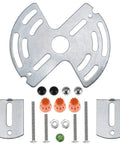 Adjustable Light Fixture Crossbar Mounting Kit For Wall, Ceiling, And Chandelier Installations, Versatile Crossbar Plate Supports Up To 35lb, Fits 4.33 To 5.12 Inch Lamp Plates, Easy No Fuss Install, 1 Set, metal mounting parts