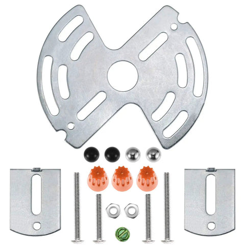 Adjustable Light Fixture Crossbar Mounting Kit For Wall, Ceiling, And Chandelier Installations, Versatile Crossbar Plate Supports Up To 35lb, Fits 4.33 To 5.12 Inch Lamp Plates, Easy No Fuss Install, 1 Set, metal mounting parts