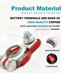 Pair Of Premium Nissan Battery Terminal Connectors For Rogue Maxima And Murano Positive And Negative Posts OEM 243407F000 243407F001