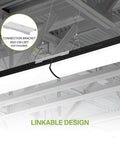 4-Foot Linear LED Shop Lights With Emergency Backup Battery 25W-40W 120-277V 3500K-5000K Linkable High Bay Lighting detail