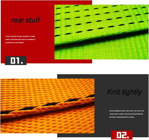 Close-up of material used in Beefy Heavy Duty Cargo Lifting Net 1.5 By 1.5 Meters Flat Sling Hoisting Net featuring knit texture.