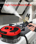 Beast 2500W Handheld Steam Cleaner with Pressurized 105C Steam cleaning kitchen stove surface