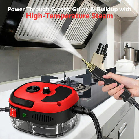 Beast 2500W Handheld Steam Cleaner with Pressurized 105C Steam cleaning kitchen stove surface