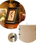 Photo frame hardware: 300 black turn-button fasteners with screws for hanging frames.