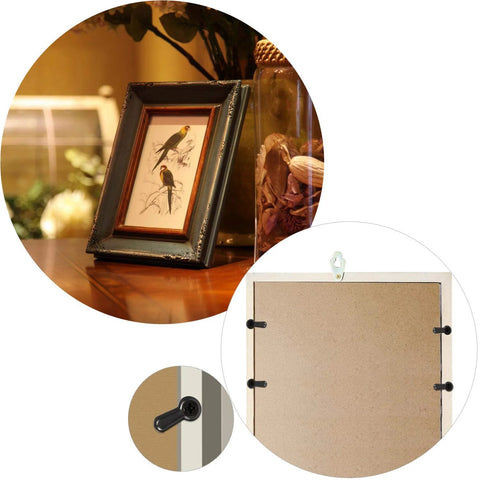 Photo frame hardware: 300 black turn-button fasteners with screws for hanging frames.