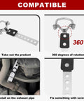 Heavy Duty Exhaust Hanger Kit Two Pack Universal Flexible Muffler Bracket With Anti Vibration Design installation guide