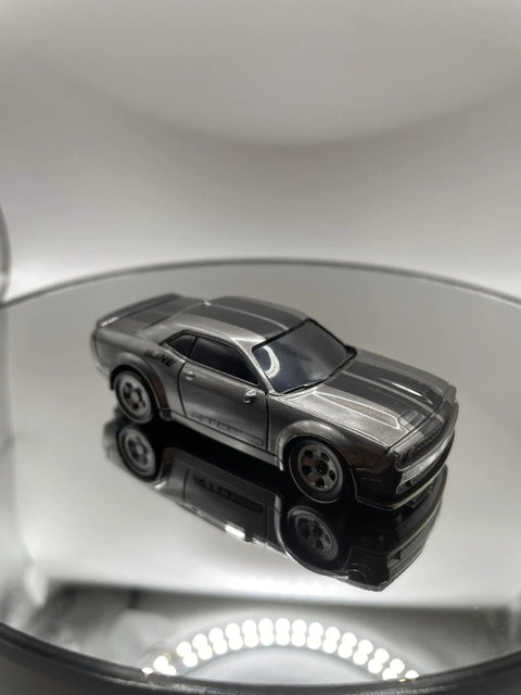 Mini RC Drift Car 1 To 64 Scale With LED Lights 4WD Pro Controls 2 Speed Modes displayed on reflective surface