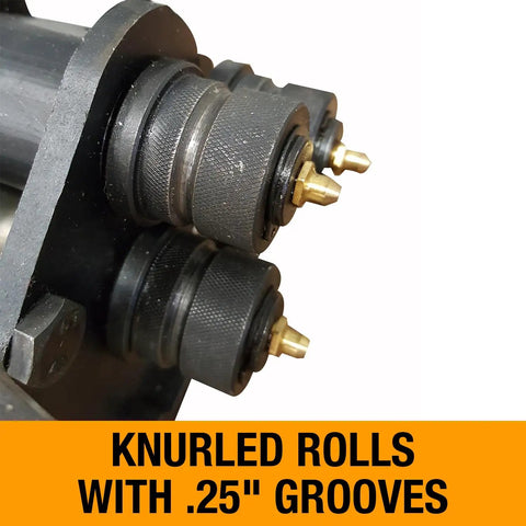 Heavy Duty Manual Metal Roller Crafts Pretty Dang Precise Curves On Quarter Inch Round Stock With Three Knurled Rolls Designed For Weekend Warrior Shop Gigs And Regular Fabrication Work