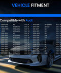 Vehicle fitment chart for Front and Rear Wheel Bearing and Hub Assembly for Audi A4 A4 Quattro A5 A5 Quattro A6 A6 Quattro A7 A8 Allroad Q5 RS5 RS7 S4 S5 S6 S7 S8 SQ5 5 Lug 1 Piece Replacement