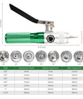 Heavy Duty Hydraulic Tube Expander Kit For Copper Aluminum And Mild Steel Pipes From Three Eighths To One And One Eighth Inch OD