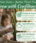 Father and child using 3 In 1 Plant Care Meter For Indoor And Outdoor Plants Tests Soil Moisture Sunlight And pH Battery Free