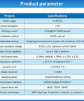 Product parameter table for Load Cell With Amplifier And Digital Readout For Heavy-Duty Compression Testing, Dual Analog Outputs 4-20mA And 0-10V Or 0-5V, RS-485, 0-200 kg Range, Unit Switch (Kg/Lb/N), PLC/SCADA Ready, Real-Time Weight And Force Sensor