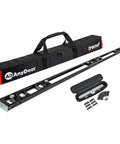 Adjustable Modular Door Hinge Router Jig For Timber Doors Fits Six Foot Eight Height Square And Ten Millimeter Radius Hinges Rock Solid Aluminum Rail Design and tools in carrying case.