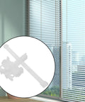 Top Shelf Vertical Blind Carrier Replacement Parts With Stem Upgrades Window Treatment showing white plastic stem design for easy installation.