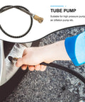 High Pressure Pump Hose Quick Connect Metal Coil Air Inflation Tube Works With Pressure Washers Compressors Plus Accessories Slick Easy Fit Fast Setup Efficient Home Garage Cleaning Tire Inflation And Fits Standard Nozzles Spot On Works Like A Charm brass coil hose connected to tire valve
