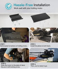 Installation guide for MKA 16 03 Quick Release Bracket Heavy Duty Replacement For Trolling Motors Compatible With Ulterra Terrova