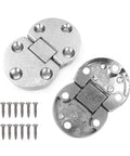 2 Pack Concealed Cabinet Hinges And Embedded Connector Brackets For Furniture Zinc Alloy Hidden Folding Hinge Set with screws