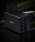 Heavy Duty 5 Bay Usb C Storage Dock serving up lightning fast 10Gbps transfers for 3.5 inch drives with sleek design.