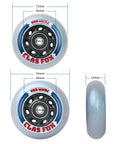 Inline Skate Replacement Wheels With ABEC 9 Bearings And Floating Spacers For 72mm And 76mm Skates 85A Indoor Outdoor 8 Pack