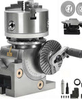 Heavy Duty 6 Inch Dividing Head With 3 Jaw Chuck For CNC Milling Rotary Table Indexing Head Cast Iron Construction