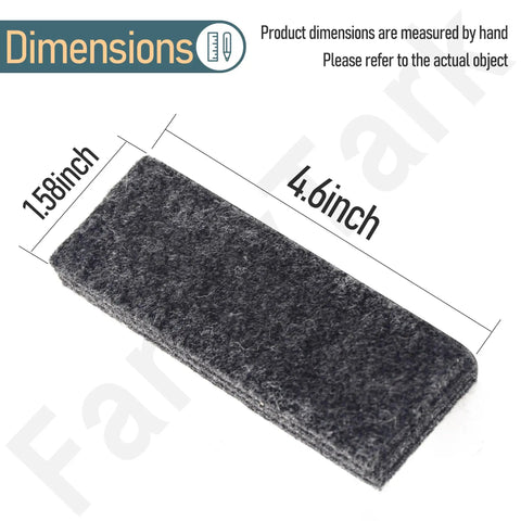 Four Pack 26517 Air Compressor Filter Replacement For Craftsman DeVilbiss Porter Cable And Sears with dimensions labeled 4.6 x 1.58 inch