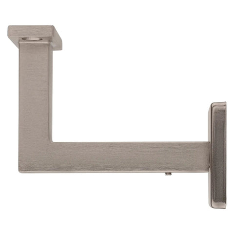 Heavy Duty Wood Handrail Bracket Kit With Wall Mount Hardware And Super Easy Diy Surface Install To Get Rust Resistant Satin Nickel Finish For Rock Solid Staircase And Deck Rail Support