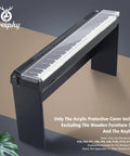 Clear Acrylic Dust Proof Protective Cover Lid For Yamaha P Series Digital Pianos And Keyboards P35 P45 P71 installed
