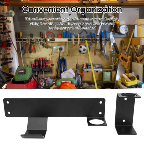 Wall Mounted Jack Stand For Garage And Workshop In Industrial Grade Steel, Heavy Duty Car Jack Holder With Reinforced Hook