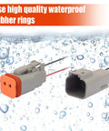 Deutsch 2 Pin Waterproof Automotive Electrical Connectors 17AWG 2 Way Male And Female Plug And Play Wiring Harness