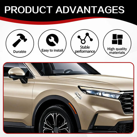 Universal Car Bumper Quick Release Fastener Kit Stainless Steel Bolts installed on front bumper of beige car