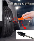 Hand using 80 Pcs Tire Repair Nails Kit With 4 Sizes For Quick Self Service Tire Repair No Fuss DIY on car tire