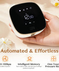 Electric Facial Cupping Set With Four Adjustable Modes And Twelve Speed Levels For Expert Lymphatic Drainage and Firm Skin Repair, handheld control panel in use.