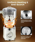 All In One Milk Frother And Steamer With 27oz Capacity Temperature Control Hot Or Cold Foam Customizable Texture in use