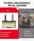 Beefy Auto Reset Circuit Breaker 50 Amp 12V To 24V Dc with zinc plated terminals and metal housing for durability.
