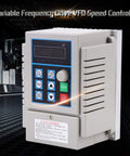Versatile Variable Frequency Drive For 0.45KW Single Phase Motors 220V 2.5A VFD Speed Controller Plug And Play front view