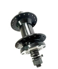 36 Hole Aluminum Front Hub For Mountain Road And E Bike Applications, 100mm QR Spacing, Disc Brake Ready, side view
