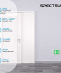 LED Exit Sign Double Face With Battery Backup Emergency Lights Red And Green Letters UL Certified 120V 277V Universal Mounting
