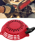 Durable PVC Manual Pull Start Assembly For Garden Tools And Industrial Equipment Tough Replacement Part For GCV160 Engine Pull Starter Easy Fit And Built To Last Performance, red manual recoil starter on engine